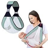 Baby Tragetuch,Atmungsaktive Baby Tragetuch,Babytrage Neugeborene ab Geburt für Babys,Multifunktionale Babytrage,Tragen von Neugeborenen,Babytrage