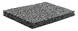 Design61 24 Stück Bautenschutzmatte Terrassenpads Unterlegpads aus Recyceltem EPDM Granulat für Terrassenfliesen Terrassendielen Stelzlager Balkon rutschfest Wetterbeständig 90 x 60 x 8 mm