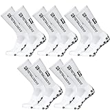 FS FOOTBALLSOCKS - Fußballsocken - 5 Paar - Größe 39-46 - Weiß - Anti-Rutsch Socken, Grip Sportsocken, Unisex Socken, Rutschfeste Fußballsocken, Atmungsaktive Sportsocken, Ergonomische Socken