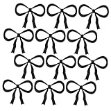 DECORNIJIA 12 Stück Acryl Bowknot Weinglas Charms Wiederverwendbare Getränketags für Hochzeiten Geburtstagsfeiern Partys Stilvolle Glasmarkierer Selbstklebend