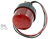 Rücklicht Mini, schwarzes Gehäuse, 55x55x75, Motorrad, Quad, Roller 12V