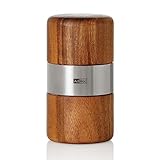 AdHoc PM70 Muskatmühle Muskato | Innovative Holzmühle für edle Muskatnüsse mit PreciseCutDuo Edelstahlklinge | Aromaschutz, Dosierhilfe und ergonomisches Design für perfektes Mahlergebnis