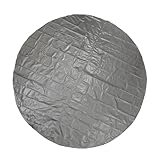 GUARD SHIELD Runde Plane, wasserdicht, strapazierfähig, 3 m, für den Außenbereich, aufblasbarer Pool-Bodenplane, Abdeckplane für unter dem Pool, Silber/Schwarz, 3 m