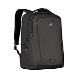 WENGER MX Professional Laptop-Rucksack, Notebook bis 16 Zoll, Tablet bis 10 Zoll, 21 l, Damen Herren, Business Uni Schule Reisen, Schwarz