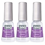 VALMY Set mit 3 Behandlungen, Top Coat, Glanzversiegelung, zur Verlängerung der Dauer der Maniküre und Pediküre, ideal für empfindliche Nägel (14 ml pro Stück)