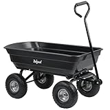 Zelsius Bollerwagen mit Kippfunktion | 200 kg Tragkraft | Gartenwagen mit Luftbereifung, Gartenkarre, Handwagen mit Wanne | Kippwagen, Schubkarre, Gerätewagen | Transportwagen für Haus und Garten