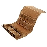 Alipis Camping Gewürzflaschenbehälter Aufbewahrungstasche Aus Strapazierfähigem Canvas Für Gewürze Für Outdoor Aktivitäten Picknick Und Reisen Khakifarben