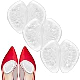 3 Paar Fusspolster Pads, Vorfuß Gelpolster,Silikon Pads,Einlegesohlen Vorfuß, Vorderfuß Schuheinlagen Antislip,für Gelpolster Vorderfuß Fersenschutz High Heels Schuhpads