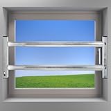 VOSS Fenstersicherung Sicherungsstange Türsicherung Einbruchschutz 2Fach 1000-1700mm verzinkt