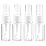 IANFAN 50ml Sprühflasche Transparente, 4 Stück Spray Bottle Sprühflaschen Klein Feinen Nebel Sprühflasche Leer Tragbar Parfumzerstäuber Zerstäuber Reise Zerstäuber für Wasser Alkohol Parfüms