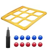 Ziennhu Giochi Sportivi - Gioco Gonfiabile Kaktus - Giocattoli Galleggianti Gonfiabili, Gioco Di Lancio Galleggiante Con 10 Palline per 2-10 Giocatori, Attività Interattiva per Familie per Adulti