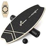 Balance Board Holz: Sportneer Indoorboard Skateboard, Indoor Surfboard Trickboard und Gleichgewichtstrainer für Kinder und Erwachsene