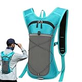 Hydrationsrucksack Wanderrucksack | Trinkblasen-Rucksäcke Mit Verstellbaren Trägersystem | Leichter Verstellbarer Schulterrucksack Für Laufen Skifahren Fitness Radfahren Klettern Reisen Wandern Motorr