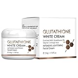 Glutathione Whitening Gesichtscreme,Whitening Freckle Creme,Hautpflege Feuchtigkeitscreme,Anti-Falten Gesichtscreme für Damen,Dunkle Flecken Entferner für Gesicht Leichte Gesichtspflege Creme,50G