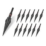 NIKA ARCHERY 12 Stück 125 Körner Pfeilspitzen 3D Jagdspitzen Bogenschießen Traditionell Fest Metall Spitzen für Bogenpfeile Armbrustpfeile Armbrust Bolzen Schwarz