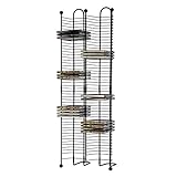 Atlantic PN63705079 CD-Stand für 100 CDs, effizientes platzsparendes Nebeneinander-Design, robuste Stahlkonstruktion, Gunmetal-Finish, FURNITURE