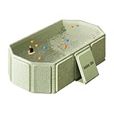 Faltbare Badewanne für Kinder, Tragbare Badewanne, Große Kleinkindbadewanne, Tragbares Duschbecken, Badewanne Kinder für 0-8 Jahre, Integrierte Badewanne mit Ablassschraube (Grün)