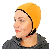 SwimCell Badekappe für Freiwasserschwimmen und Wassersport. Thermische 4mm Neopren Schwimmkappe für Erwachsene. Verstellbar und beidseitig tragbar für Männer und Frauen. Einheitsgröße 55–59 cm.