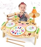 Subtail Schlagzeug Set - Trommel für Kinder ab 3 Jahre - Musikspielzeug Instrumente - Geschenk Kindertrommel Spielzeug für Jungen und Mädchen