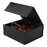 Schwarze Geschenkbox 33 * 25 * 12cm Geschenkbox mit Deckel Groomsmen Graduierung dekorative Boxen mit Deckel Halloween