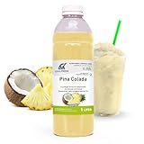 Pina Colada Slush-Sirup Cocktail-Line | Ananas & Kokos | 1 L alkoholfrei | Azo und Glycerin Frei | Slushmaschine Konzentrat 1:5, Perfekt für Ninja Slushy Maschine | Deluxe-Sorte