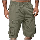 Generisch Kurze Hosen Herren Cargo - Leichte Outdoor Baggy Jogginghose Trekkinghose Stretch Einfarbig Sport Wanderhose Wanderhose Outdoor Arbeitsshorts Sommer