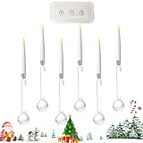 Generisch Christbaum-Kerzen Zum Anklippen - Künstliche LED Baumdekoration - Zubehör Mit Fernbedienung Für Zuhause Fensterbank Kamin Garten Terrasse