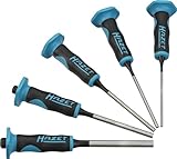 HAZET Splinttreiber-Satz 751LHS/5 I 2-Komponenten-Griff mit Handschutz I 5-teiliges Set
