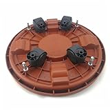 Toyvian 2 Stück Teiliges Blumentopf untersetzer mit Abnehmbaren Stabile Pflanzbasis für Innen und Außen Leicht zu Bewegen Langlebig und Sicher für Zuhause und Garten