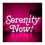 Hängende Kunst Leuchtreklamen Serenity Now Neonschild, Wandleuchten, Raumdekoration Für Zuhause, Schlafzimmer, Ruhige Bar, Club, Party 43x22cm