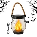 Hemousy Solarlaternen Für Draußen | Solarlaternen Wasserdicht Für Den Außenbereich - Garten Deko Mit Flackernder Flamme Für Terrasse Baumgarten Pergola Bauernhof