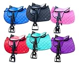 Brama West Kinder Shetty Sattel Set „My Little Pony“ | Sattel für Shetty Pony Holzpferd Plüschpferd | mit Satteldecke, Sattelgurt, Steigbügel & Steigbügelriemen - Blau