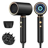 JANOLTY Föhn,Fön,Haartrockner Ionen mit Diffusor-Konzentrator-Düse | 2400W Turbo-Ultra-Leise-Motor|Haarfön 4-in-1|Mit Heiß- und Kaltzyklus|4 Heiz&2 Geschwindigkeitsstufen|mit Schnelle Aufheizung