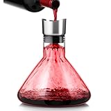 Glastal Rotwein Dekanter mit Weinbelüfter, Tropffreier Weinkaraffe, Wein Decanter mit Filtern, Wein Geschenke für Schwiegereltern und Weinliebhaber 1600ml (Volle Kapazität)