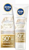 NIVEA SUN UV Gesicht Experte Anti-Pigmentflecken Sonnenschutz LSF 50+, nicht fettendes Sonnencreme Fluid mit patentiertem Thiamidol, Gesichtspflege mit Hyaluron und Vitamin E (40 ml)