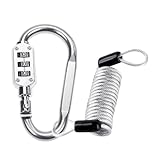 D Förmiges Codeschloss Für Fahrräder Sicherheitskabel Outdoor Zahlenschlösser 3-stellige Robuste Karabinerhaken Passwortschloss Karabiner