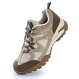 CC-Los Damen-Wanderschuhe, rutschfest, verschleißfest, geeignet zum Wandern, Klettern, Wandern, wasserabweisend, leicht, bequem, atmungsaktiv, beige, 38 EU