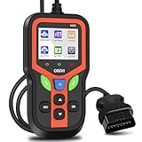 OBD2 Diagnosegerät Auto, OBD Fehlerauslesegerät mit Vollständigen OBDII Funktionen – Codeleser für Motorfehler, Spannung & I/M – KFZ Auslesegerät Deutsch für BMW VW Mercedes Audi Alle OBDII Fahrzeugen