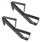 Kaminbau Mierzwa Treppenholm Holz-Treppe Treppenwange Treppenrahmen Anthrazit Wählbar 2-6 Stufen (2 Stufen)
