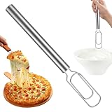 Handmixer, Schneebesen, Edelstahl-Mischstab, manueller Teigmixer, für Brot, Lebensmittel, Kuchen, Schokolade, Backen, Kochen, Küche, Zuhause, Restaurant, Bäckerei, Koch, Anfänger