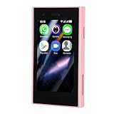 Dpofirs Minis Smartphone, 4G Unlocked Mobiltelefon Dual SIM mit 3in -Bildschirm für Android8.1, 2MP Vordere 5MP -Rückfahrkamera, Quad -Core -WiFi Tiny Handy für Täglich (Rosenate)