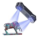 Creality Raptor Pro 3D Scanner, Bester Partner für Auto Custom, 22 Kreuz +7 parallele blaue Laserlinien, volumetrische Genauigkeit: 0,02 mm + 0,08 mm/m, Objekte zwischen 5-4000 mm