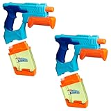 Nerf Super Soaker Dunk-Fill Wasserblaster 2er-Pack, einfaches und schnelles Befüllen des 300 ml-Tanks, Wasserspielzeug für spannende Schlachten im Doppelpack, Outdoorspiel für Kinder ab 6 Jahren
