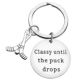 Eishockey-Schlüsselanhänger, Geschenke für Hockey-Trainer oder Spieler, Schlüsselanhänger, Valentinstag, Weihnachten, Geburtstag für Tochter, Sohn, Frauen, Hockey-Geschenke für Hockeyspieler.