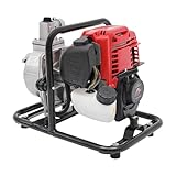 4-Takt Benzin Wasserpumpe Tragbare Gasbetriebene Motorpumpe Hochdruck GartenbewäSserung Pumpe Max Saugbereich 8m, Max Auftrieb 30m, Durchfluss 135L/min