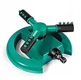 Gartensprinkler - Rasen - automatische 360° Drehung mit 3 Armen und 12 Düsen - automatische Bewässerungsanlage - Wasserbewässerung - Gärten - Rasenflächen - Garten - Garten - Hof -