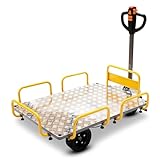 BAMATO Transportwagen MTR-400 | 100% Elektrisch | 400kg Traglast | Elektroanrieb oder Handbetrieb | Bollerwagen Hubwagen Materialtransportwagen (MTR-400 (Ohne Transportaufsatz))