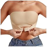 Damen Ultimate Strapless Trägerloser Nahtlos Starker Halt Push-up BH Damen Ungepolstert Bandeau Trägerlos Große Größen T-Shirt-BH Damen Trägerloser BH T-Shirt mit ohne Bügel Damen Soft-BH Passform