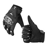 Motorradhandschuhe Herren Motorradhandschuhe Herren Motorrad Handschuhe Touchscreen rutschfeste Handschuhe für Sport Motorrad Radfahren Jagen Wandern Camping esc