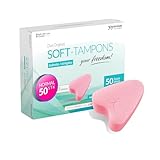 JOYDIVISION Soft-Tampons normal I 50 Stück I fadenlose Tampons für Sport, Schwim Men & Spa I Men struationsschwämmchen ultra soft I leichtes Einführen & Entfernen I Softtampon ohne Faden